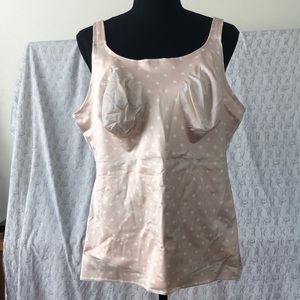 Ruby Ribbon 🎀 Light Support Cami Polka Dot size 48. NWOT